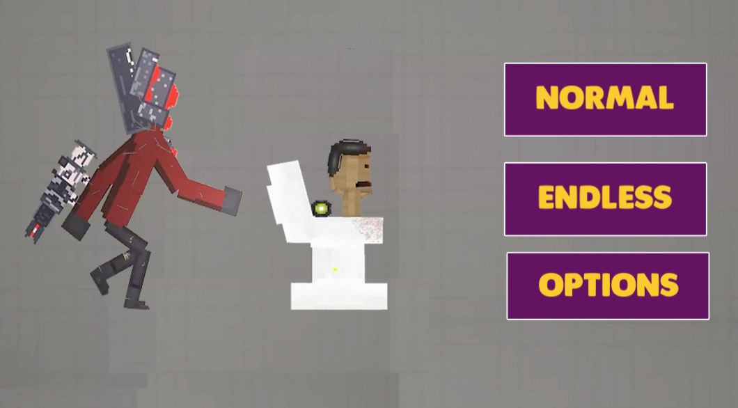 Skibidi Toilet Melon Sandbox battle scene